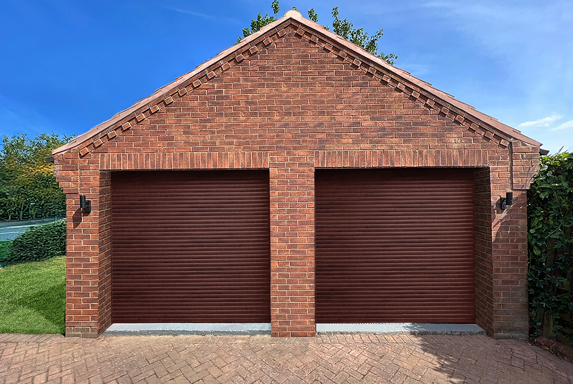 Rosewood Foiled Garage Doors Thomas Sanderson