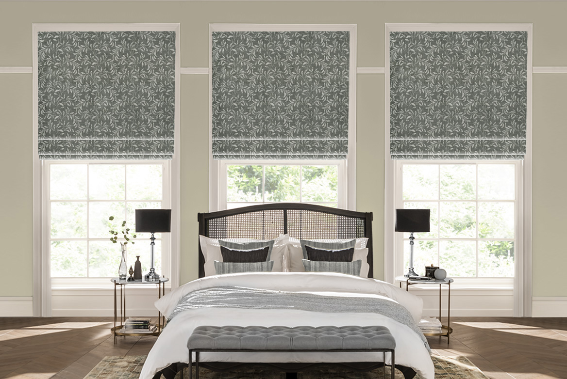 TS 2023 ROMAN BLINDS ROOMSET LANTANA SLATE