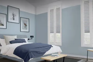 Ts Duette Silk Cameo Blue Bedroom