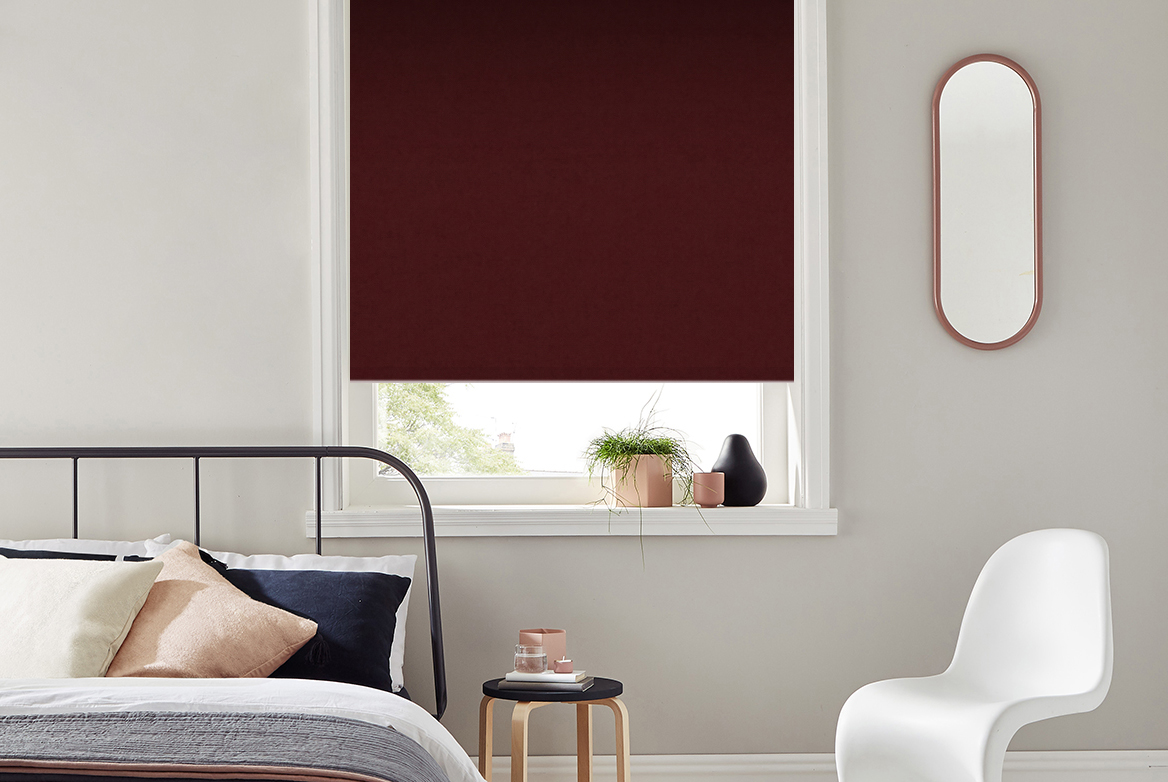 TS 2023 ROLLER BLIND WEB ROOMSET HURST BURGUNDY