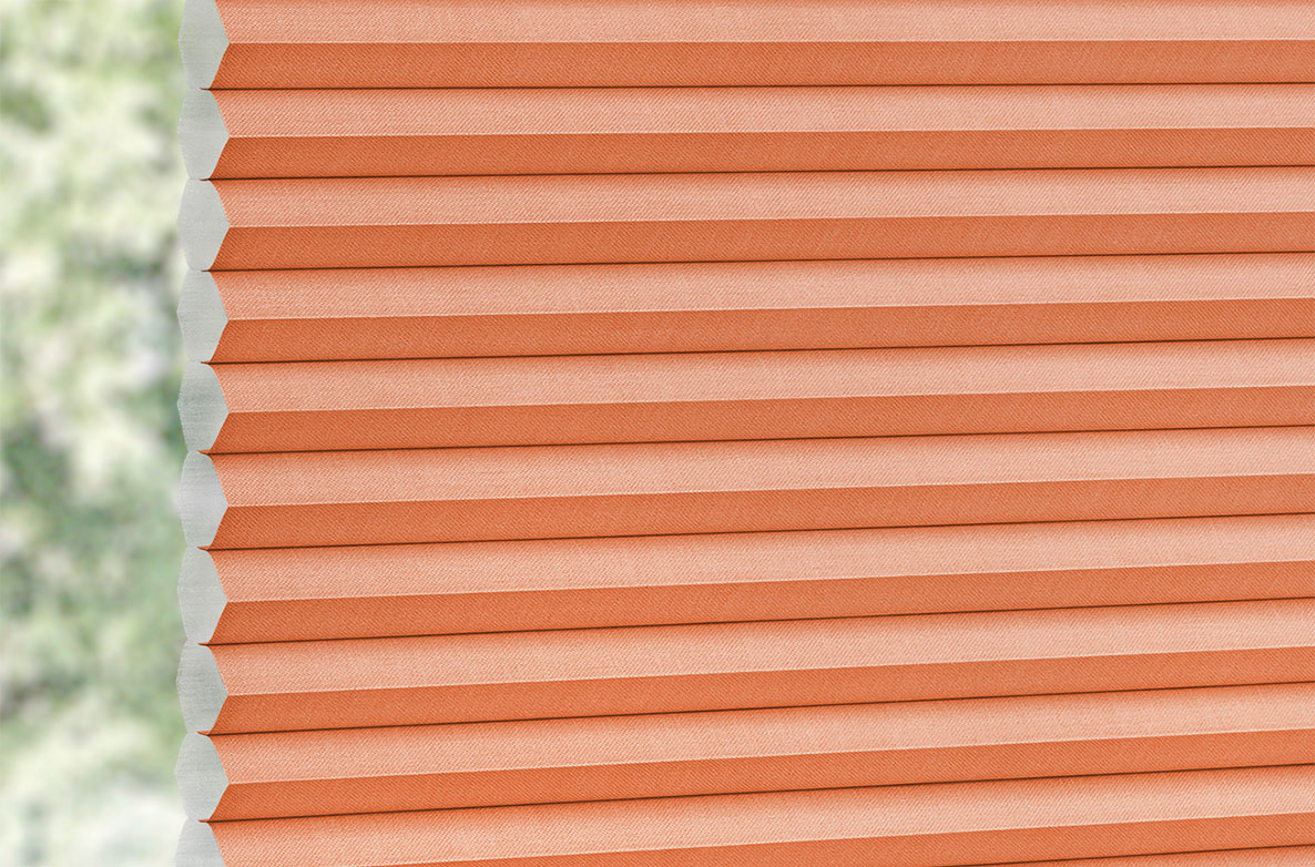 a plain Orange coloured swatch fabric