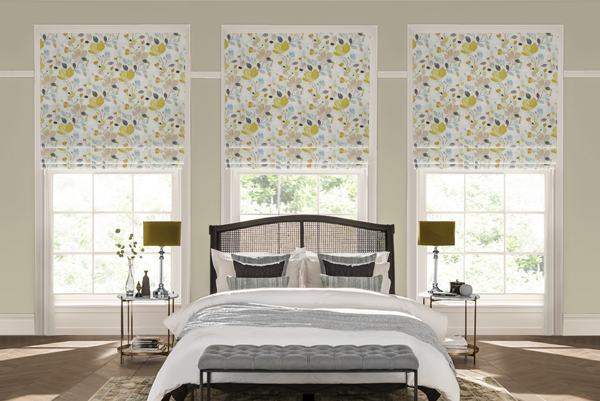 TS 2023 ROMAN BLINDS ROOMSET NADIRA MUSTARD