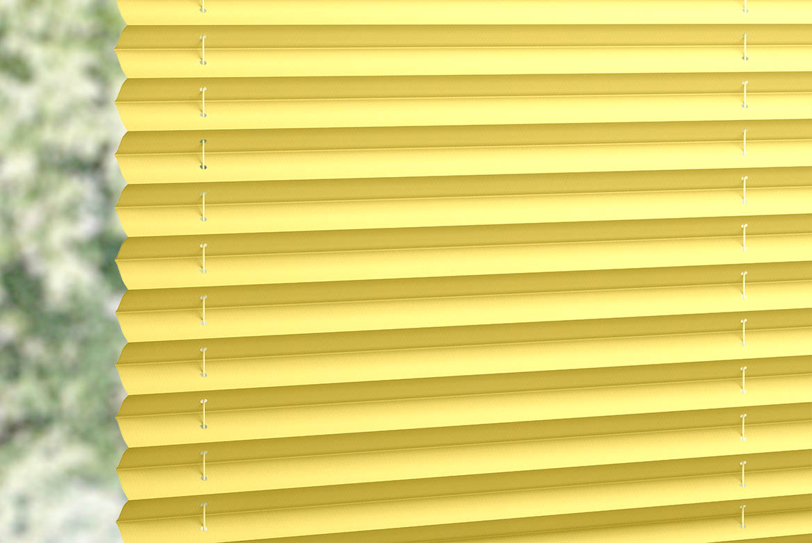 a stripe yellow coloured swatch fabric 
