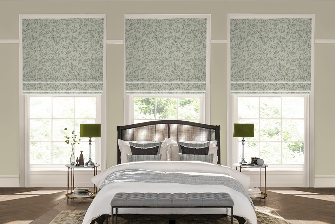 TS 2023 ROMAN BLINDS ROOMSET SENNA GREEN