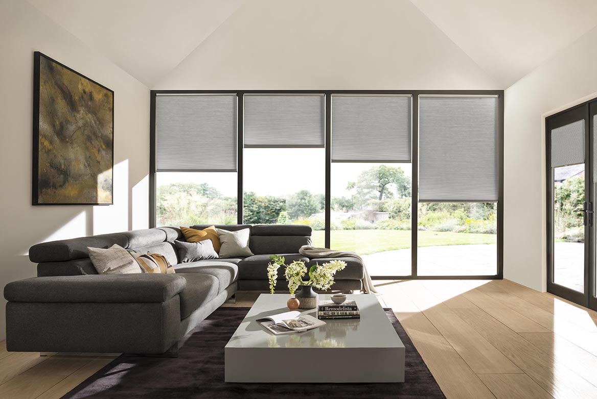 Ts 2021 Duette Blinds Roomset Naturelle Graphite 1168X782