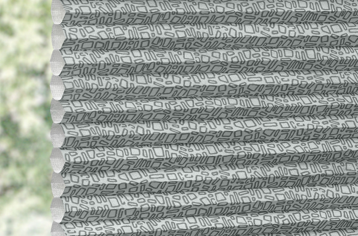 a Geometrics Monochrome, Grey coloured swatch fabric 