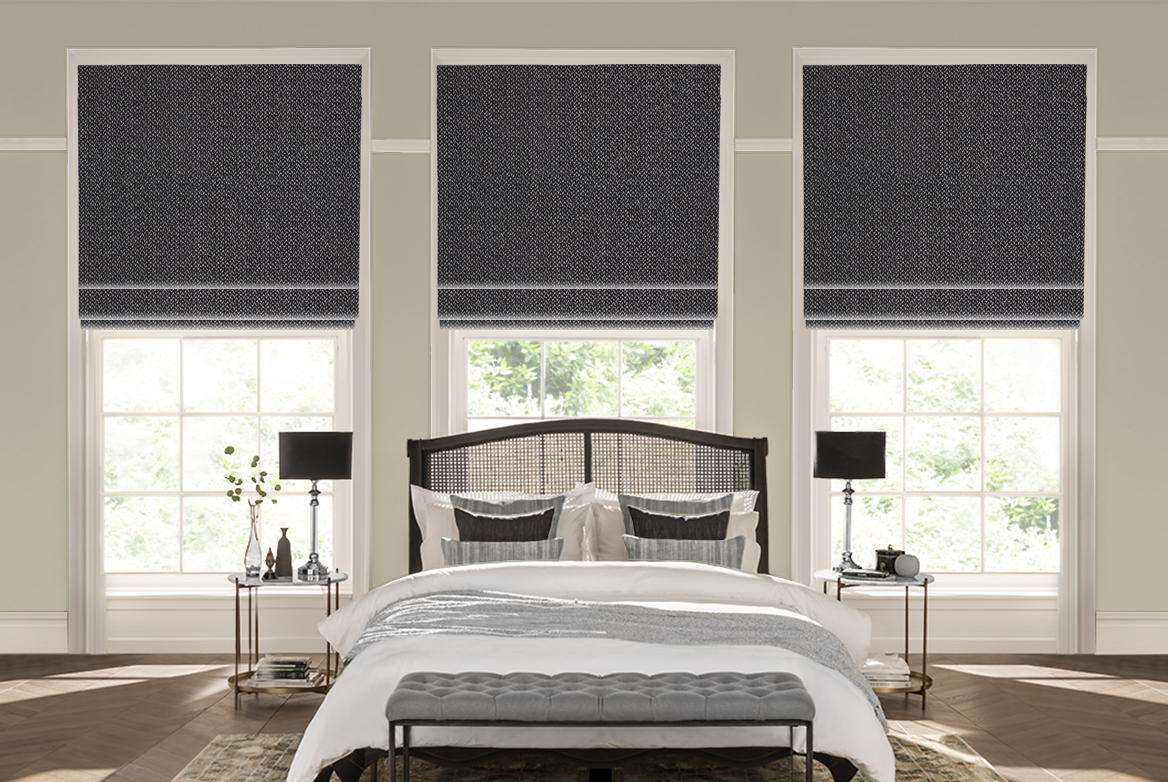 TS 2023 ROMAN BLINDS ROOMSET CELOSIA GRAPHITE