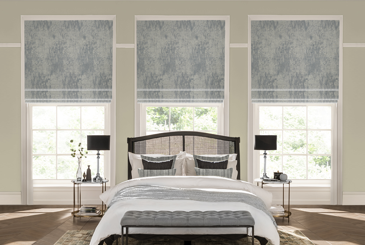TS 2023 ROMAN BLINDS ROOMSET MALLOW ASH