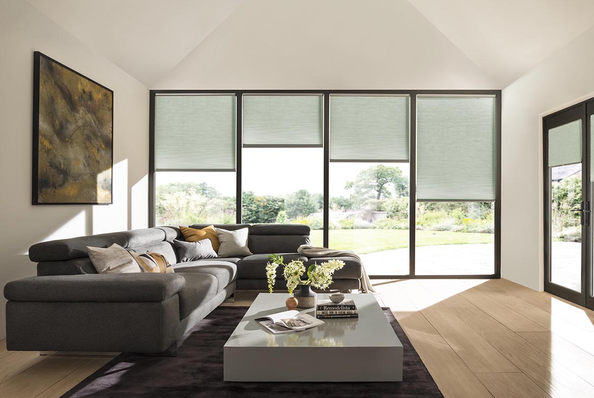 Ts 2021 Duette Blinds Roomset Naturelle Pine Green 1168X782