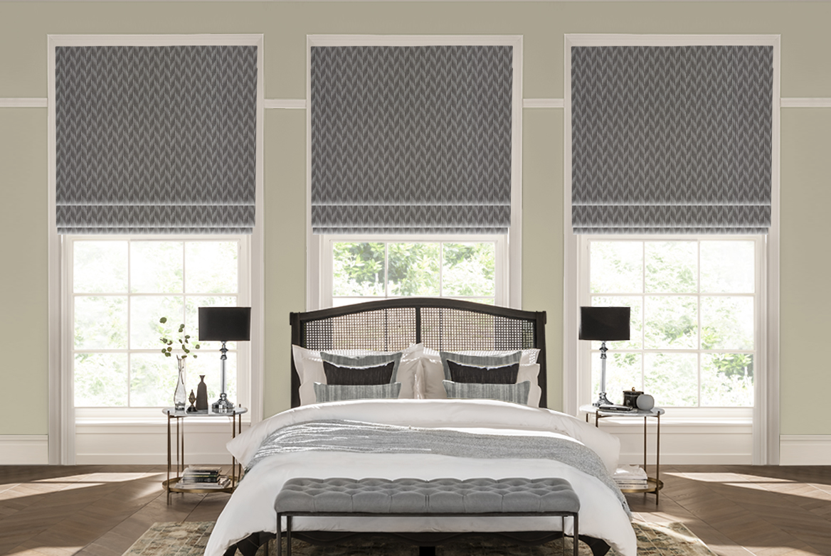 TS 2023 ROMAN BLINDS ROOMSET LUNARIA SLATE