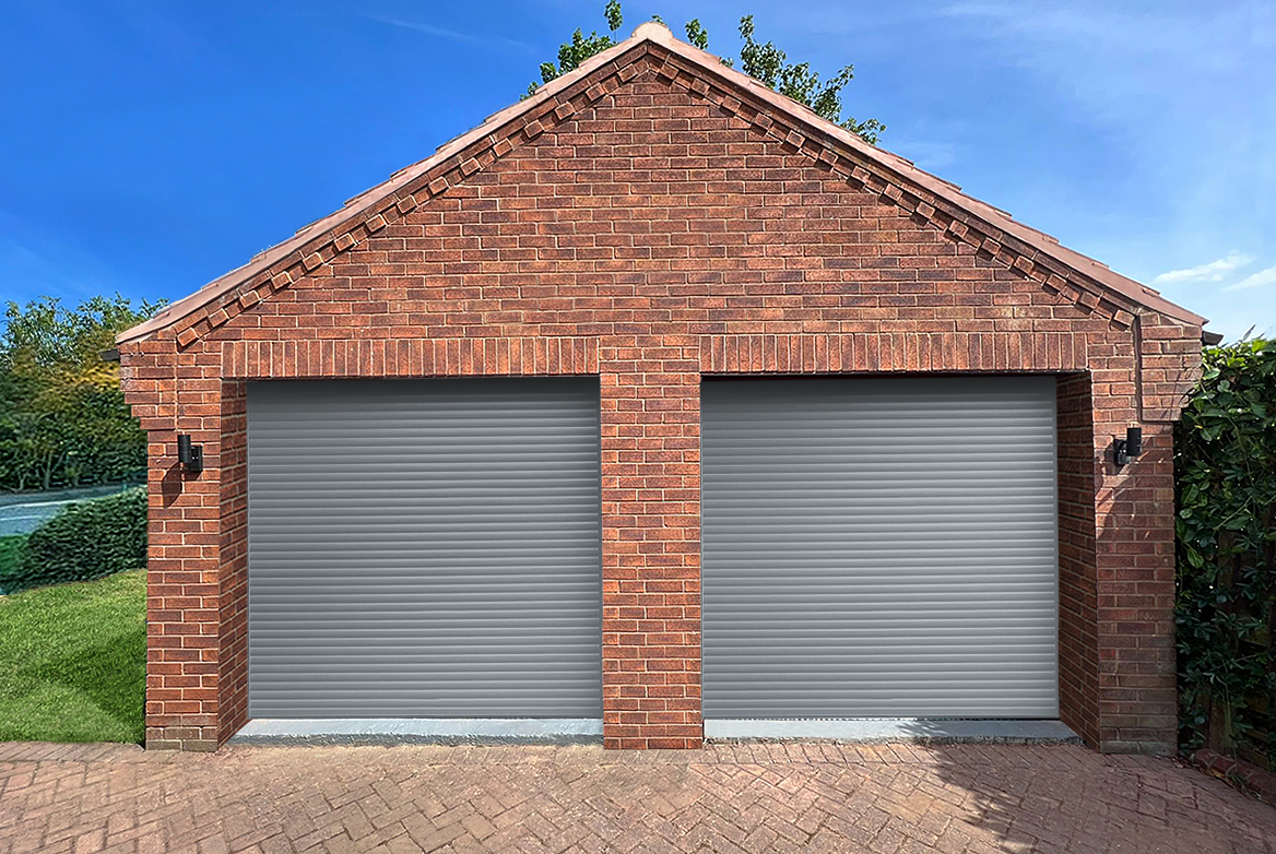 TS 2023 GARAGE DOOR TITANIUM SILVER RAL9006 WEB ROOMSET ROLLER