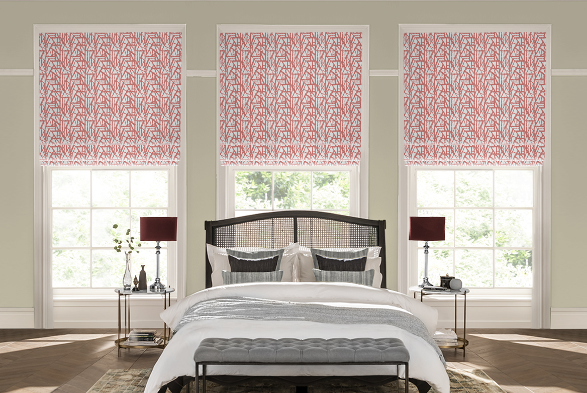 TS 2023 ROMAN BLINDS ROOMSET PIPPIN RED