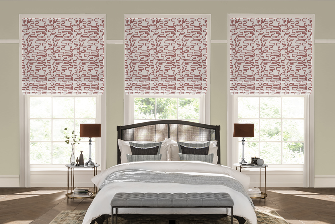 TS 2023 ROMAN BLINDS ROOMSET HEBE SIENNA
