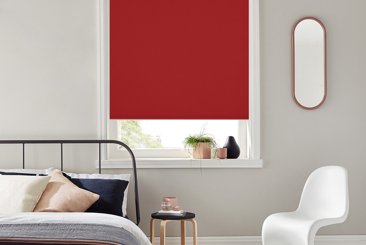 TS 2023 ROLLER BLIND WEB ROOMSET HURST BLACKOUT SCARLETT
