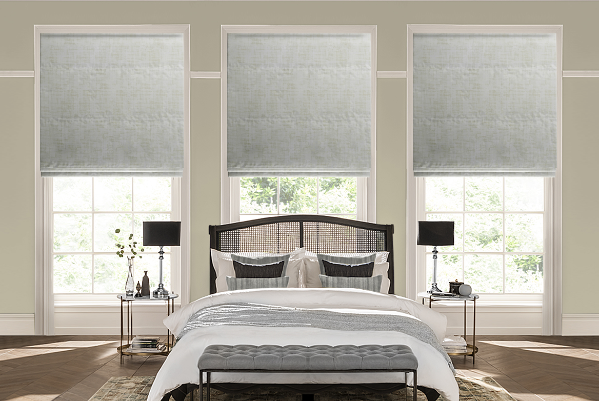 Ts 2021 Roman Blinds Roomset Brilliance Steel 1168X782