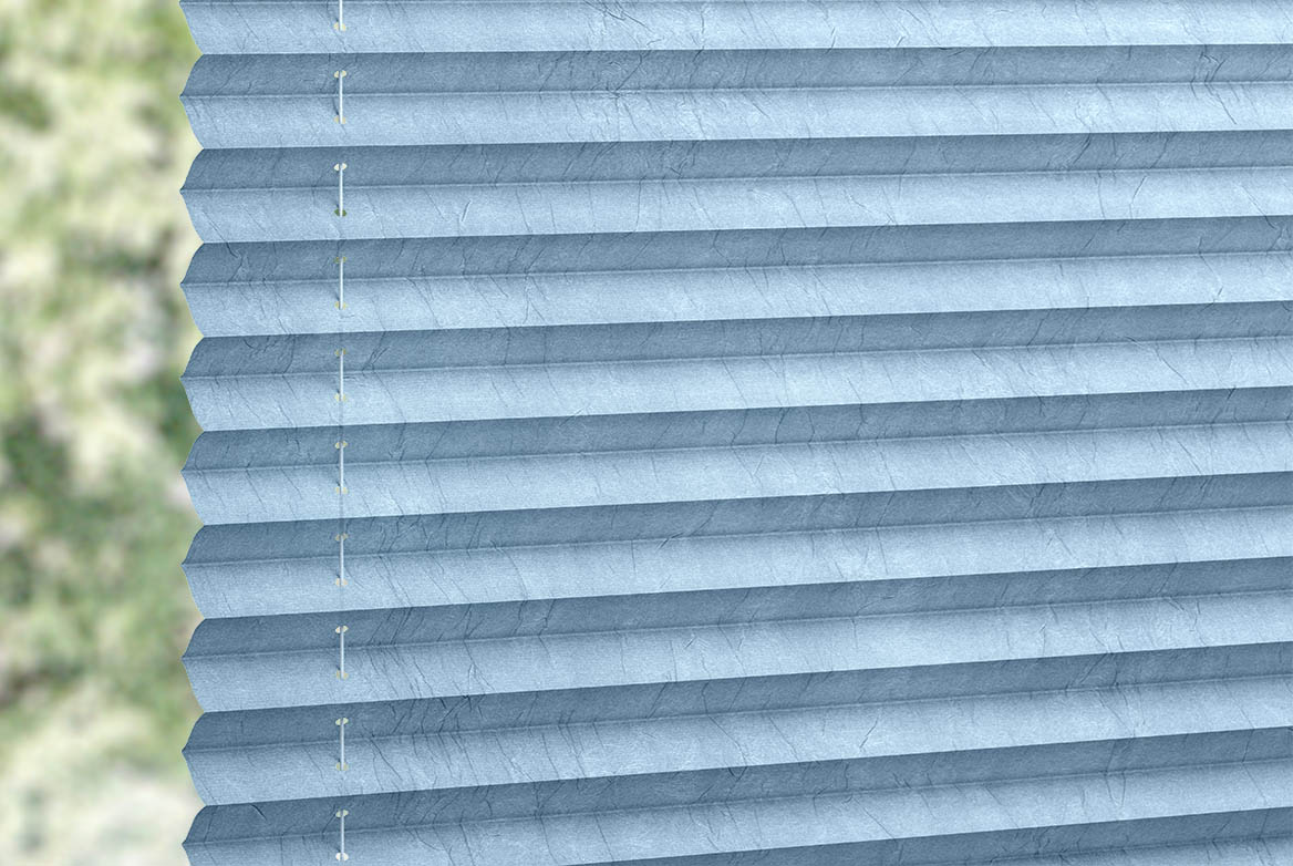 a plain blue coloured swatch fabric